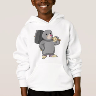 Mole als Handyman mit Hammer Hoodie