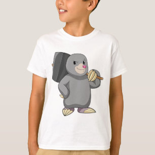 Mole als Handyman mit Hammer T-Shirt