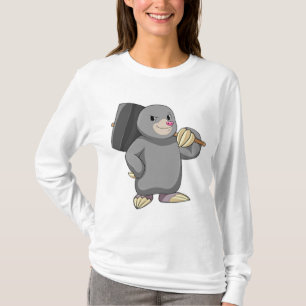 Mole als Handyman mit Hammer T-Shirt