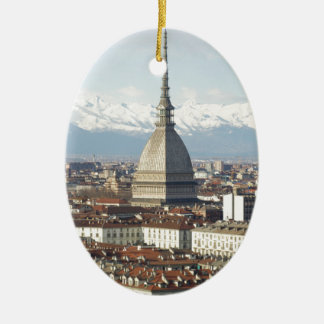 Mole Antonelliana in Turin Italien gesehen vom hil Keramik Ornament