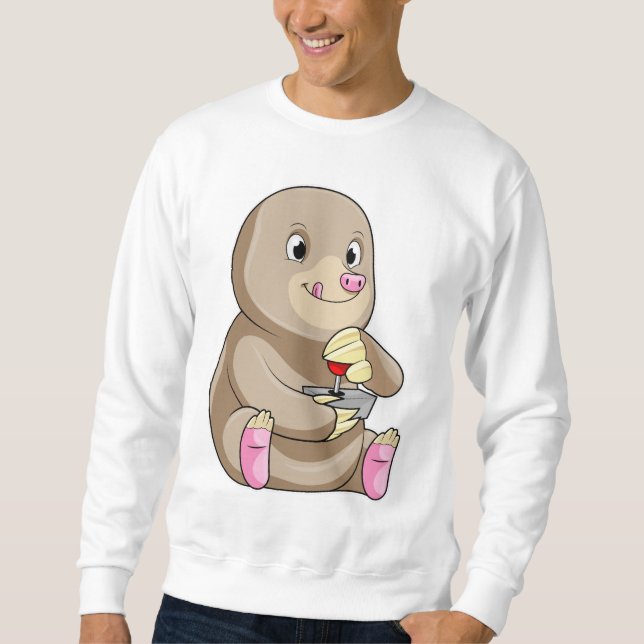 Mole as Gamer mit Joystick Sweatshirt (Vorderseite)