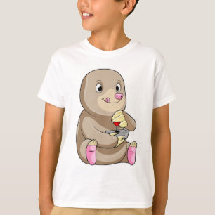 Mole as Gamer mit Joystick T-Shirt