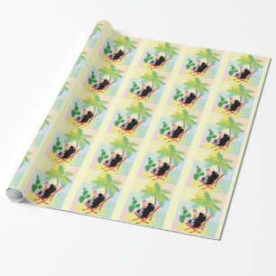 Mole auf dem Strand Geschenkpapier