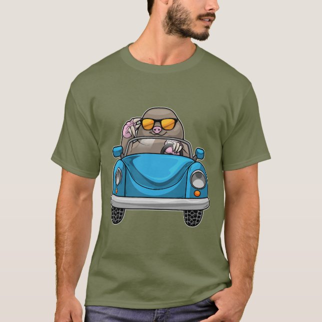 Mole-Auto T-Shirt (Vorderseite)