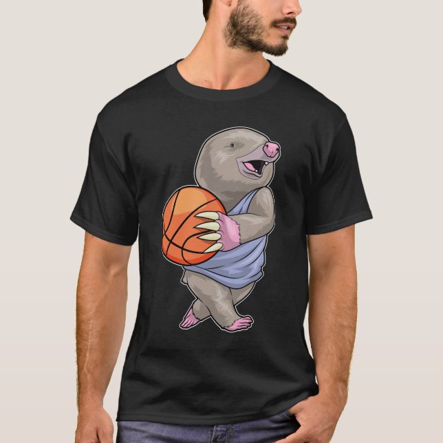 Mole Basketball-Spieler Basketball T-Shirt (Vorderseite)