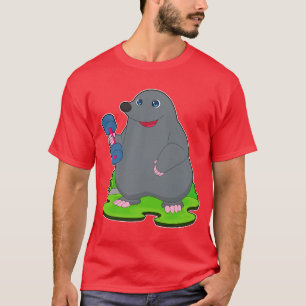 Mole Bodybuilder Dumbell-Bodybuilding T-Shirt
