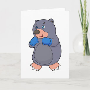 Mole Boxen Boxer Boxhandschuhe Karte