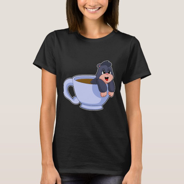 Mole Coffee Cup T-Shirt (Vorderseite)