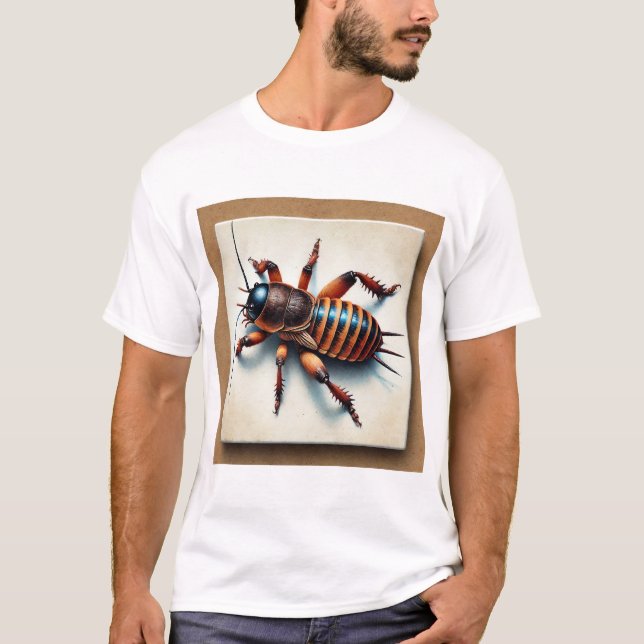 Mole Cricket 080824IREF233 - Watercolor T-Shirt (Vorderseite)