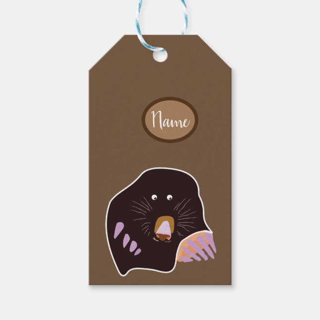 Mole Custom Gift Tags Geschenkanhänger (Vorderseite)