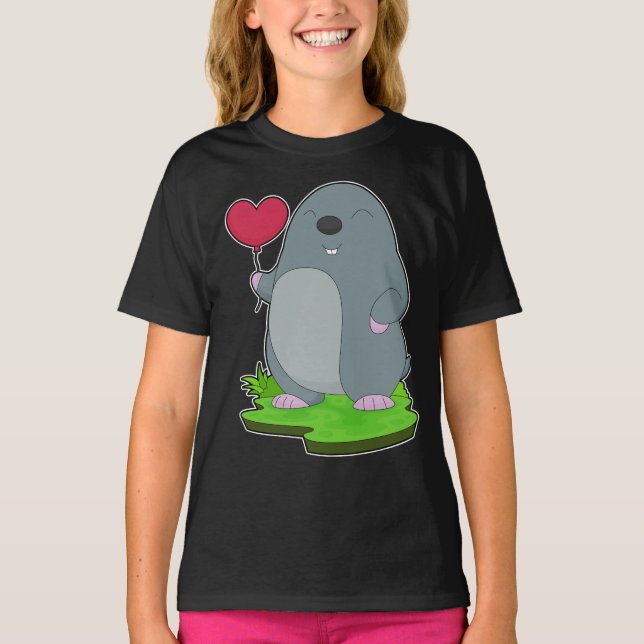 Mole Heart Balloon T-Shirt (Vorderseite)