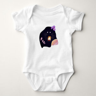 Mole-Jersey-Bodysuit, weiß Baby Strampler