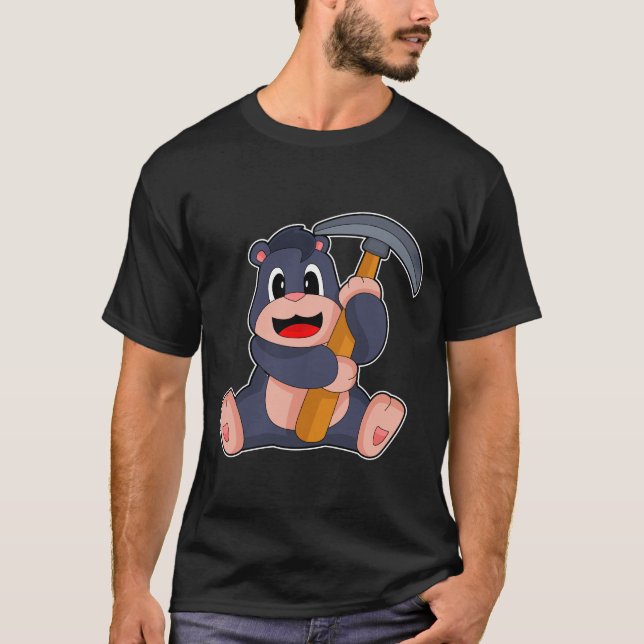 Mole Miner Pickax T-Shirt (Vorderseite)