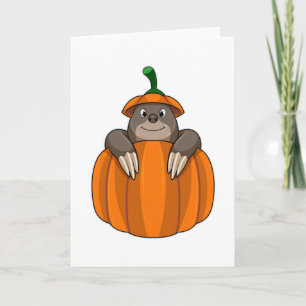 Mole mit Kürbis Karte