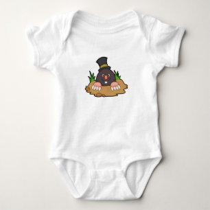 Mole mit Molehill & Hat Baby Strampler
