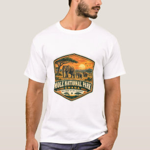 Mole-Nationalpark Ghana – Vintage Afrikanische Saf T-Shirt