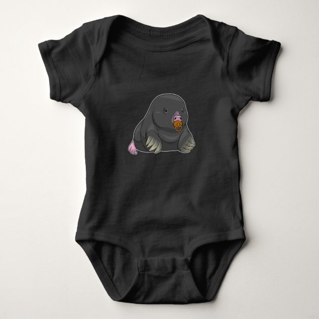 Mole Pacifier Baby Strampler (Vorderseite)