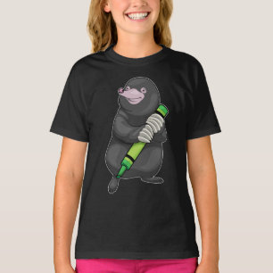Mole Pupil Crayon School T-Shirt