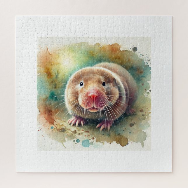 Mole Rat 100924AREF134 - Watercolor Puzzle (Vertikal)