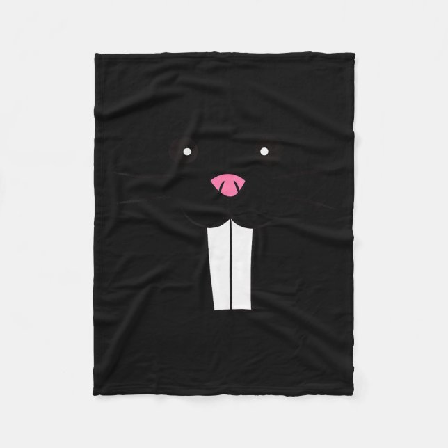 Mole Rat Costume Mole Disguise Funny Mole  Fleecedecke (Vorderseite)