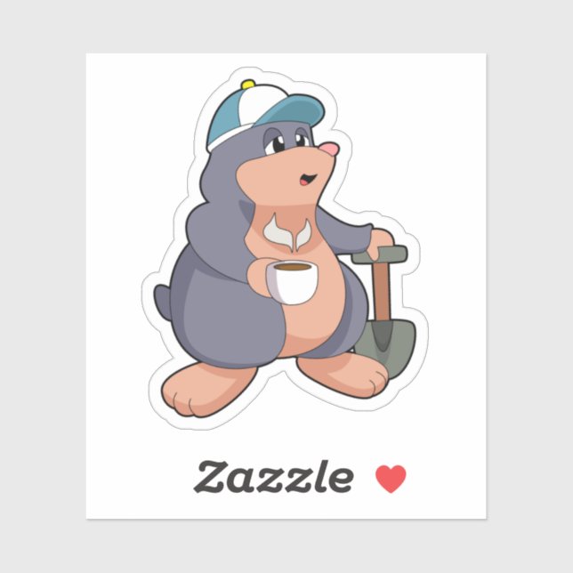 Mole Shovel Aufkleber (Blatt)