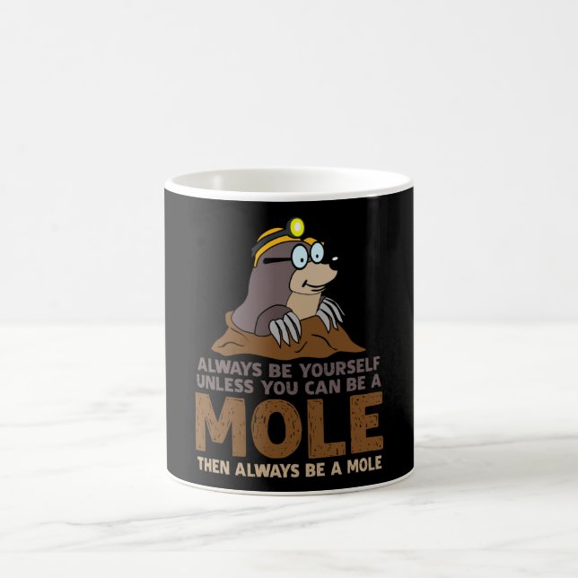 Mole sind immer selbst Mondfische Kaffeetasse (Mittel)