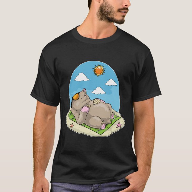 Mole-Strand-Sonnenbrille Sommer T-Shirt (Vorderseite)