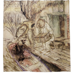 Mole und Ratty auf einem Bootsausflug von Arthur R Duschvorhang