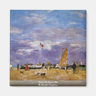 Mole von Deauville durch Boudin Eugène Magnet