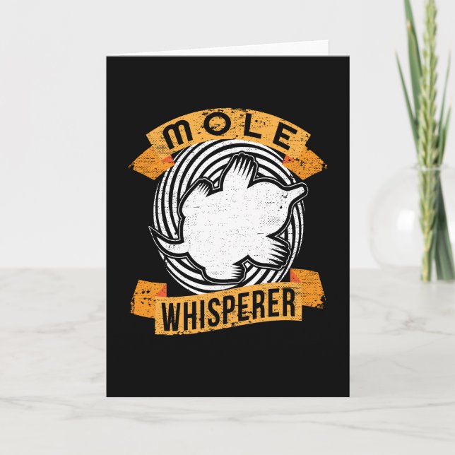 Mole Whisperer Niedlich Garden Gardener Mole Karte (Vorderseite)