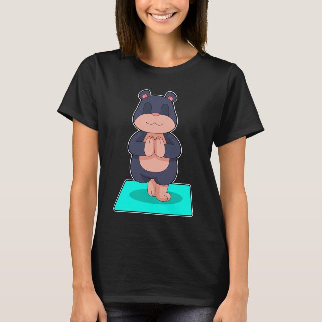 Mole Yoga Fitness Meditation T-Shirt (Vorderseite)
