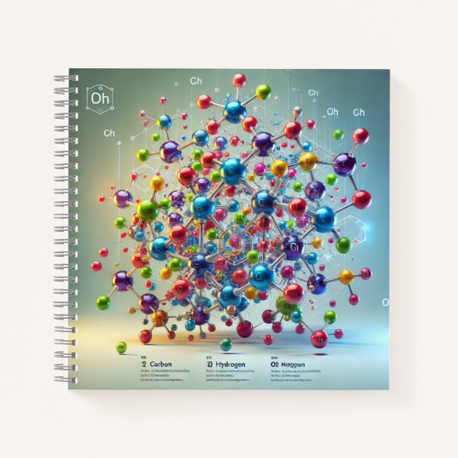 Molecular Structure & Organic Chemistry Notizbuch (Vorderseite)