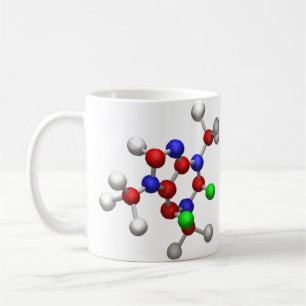 Molecule 3-D Rendering Kaffeetasse