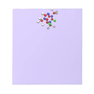 Molecule 3-D Rendering Notizblock