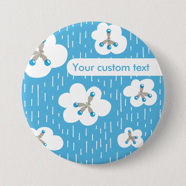 Molecule Muster Bio Chemie Orange Button (Vorderseite)