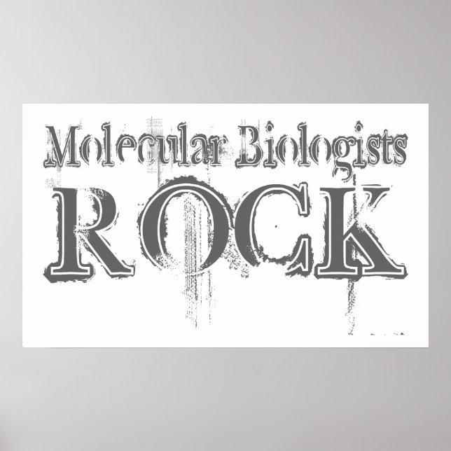Molekularbiologen Rock Poster (Vorne)