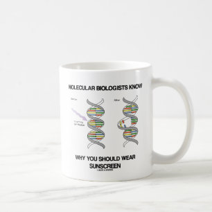 Molekularbiologen wissen, warum man Sonnenschutzmi Kaffeetasse
