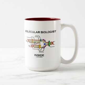 Molekularbiologin Inside (DNA-Replikation) Zweifarbige Tasse