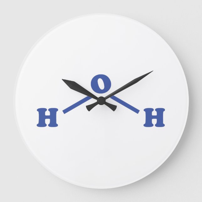 Molekulare chemische Formel Große Wanduhr (Vorderseite)