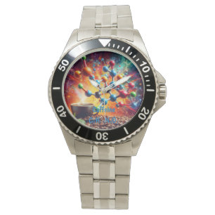 Molekulare Koffeinstruktur - Art-Kaffee der Wissen Armbanduhr