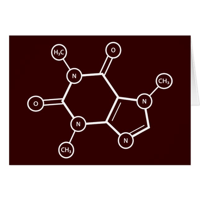 Molekulare Struktur C8H10N4O2 (Vorderseite (Horizontal))