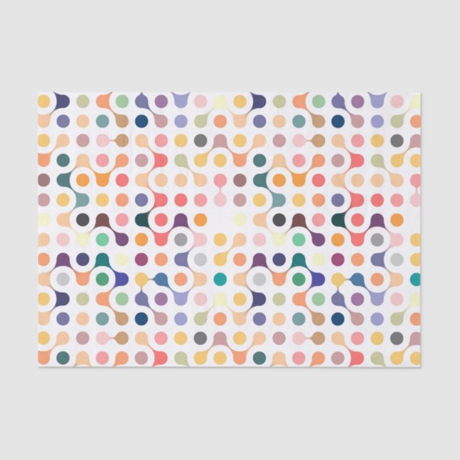 Molekulare Struktur-Muster Seidenpapier (Vorderseite)