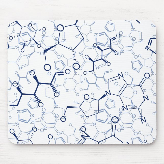 Molekulares Mittel-Konstrukt-Chemie-Mausunterlage Mousepad (Vorne)