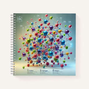 Molekülstruktur & Organische Chemie Notizbuch