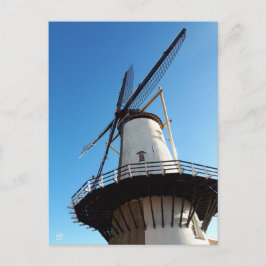 Molen in Nederland in Willemstad. Postkarte