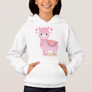 Moleton mit Kapuze Rosa Lama Hoodie