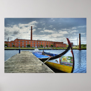 Moliceiro Boot in Aveiro, Portugal Poster