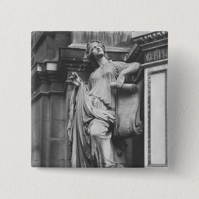 Moliere Brunnen, helle Komödie, 1844 Button (Vorderseite)
