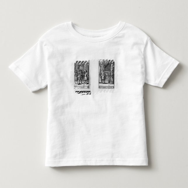 Moliere, Frontispiz für 'das Miser Kleinkind T-shirt (Vorderseite)