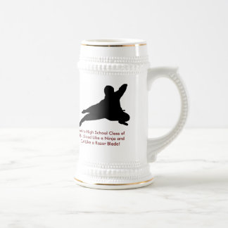 Moline High-School-Klasse von 95 Stein Bierglas